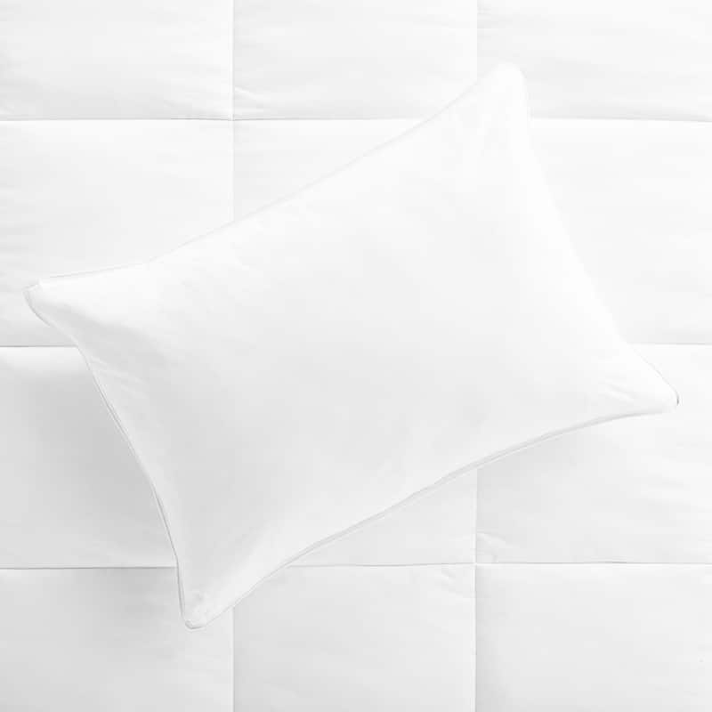 DOWNLITE Fiber Pillow, Hypoallergenic Down Alternative, Medium Support, Assembled in the USA