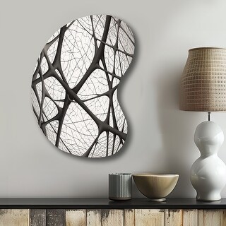 Designart - Minimalist Black and White IX - Abstract Shapes Metal Wall ...