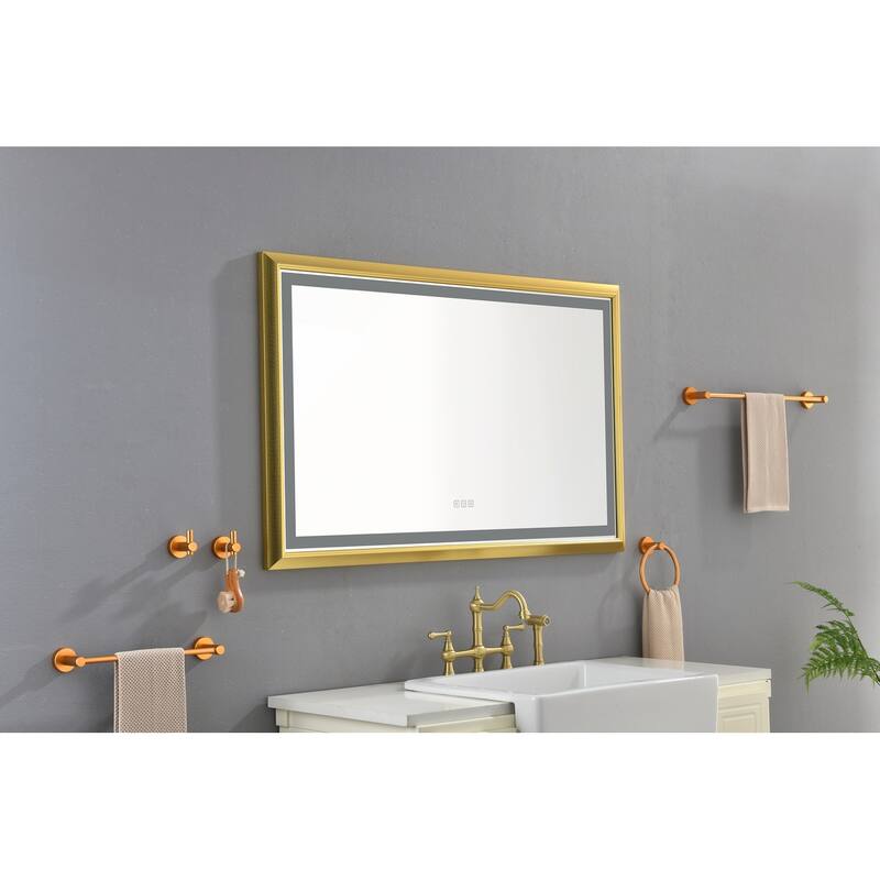 LED Bathroom Mirror with Aluminum Frame