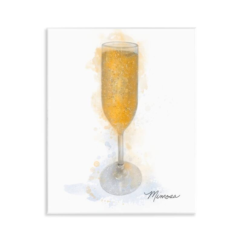 Stupell Gleaming Mimosa Glass Wall Plaque Art Design By Matthew Piotrowicz - 11 x 14