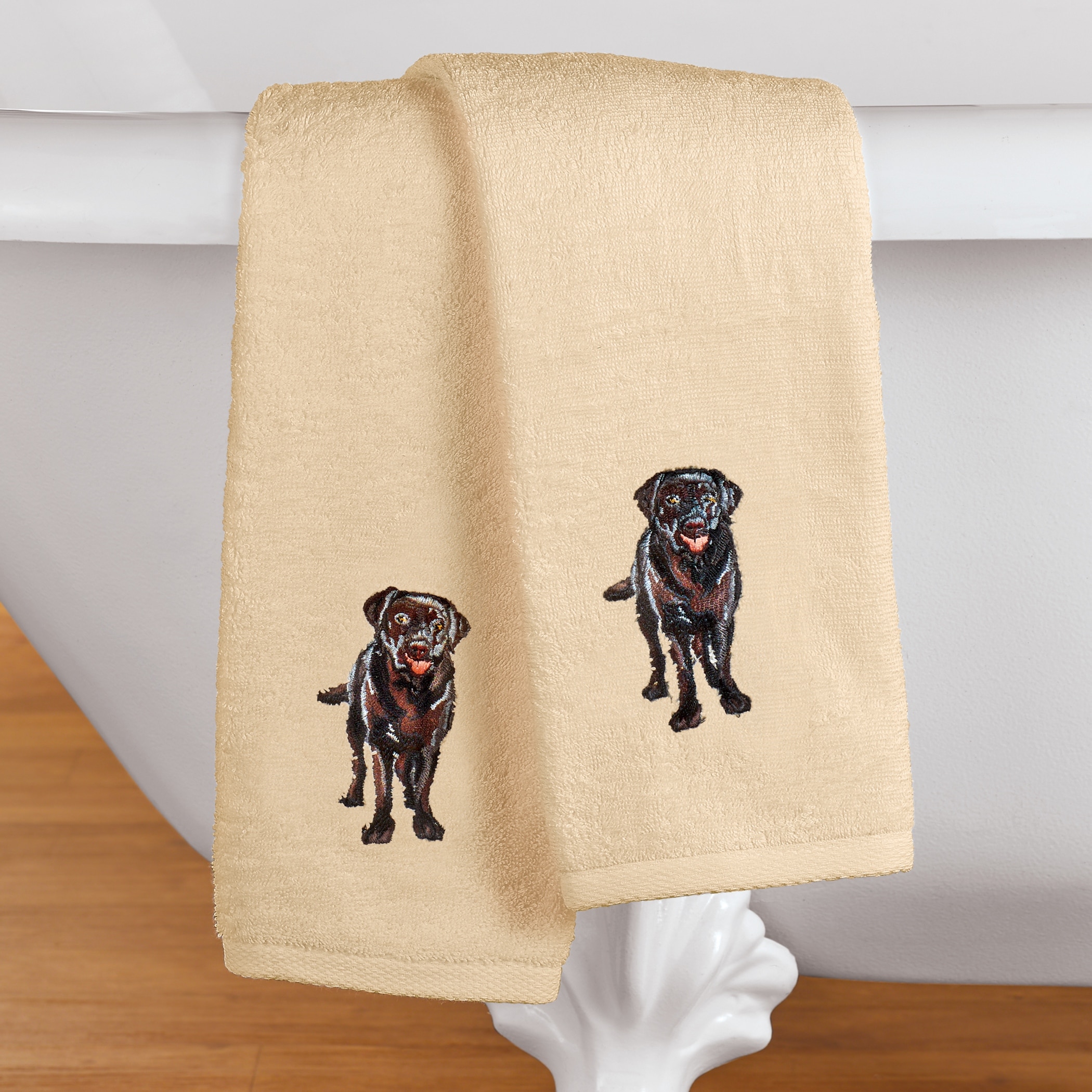 Hand towels with dogs on them sale