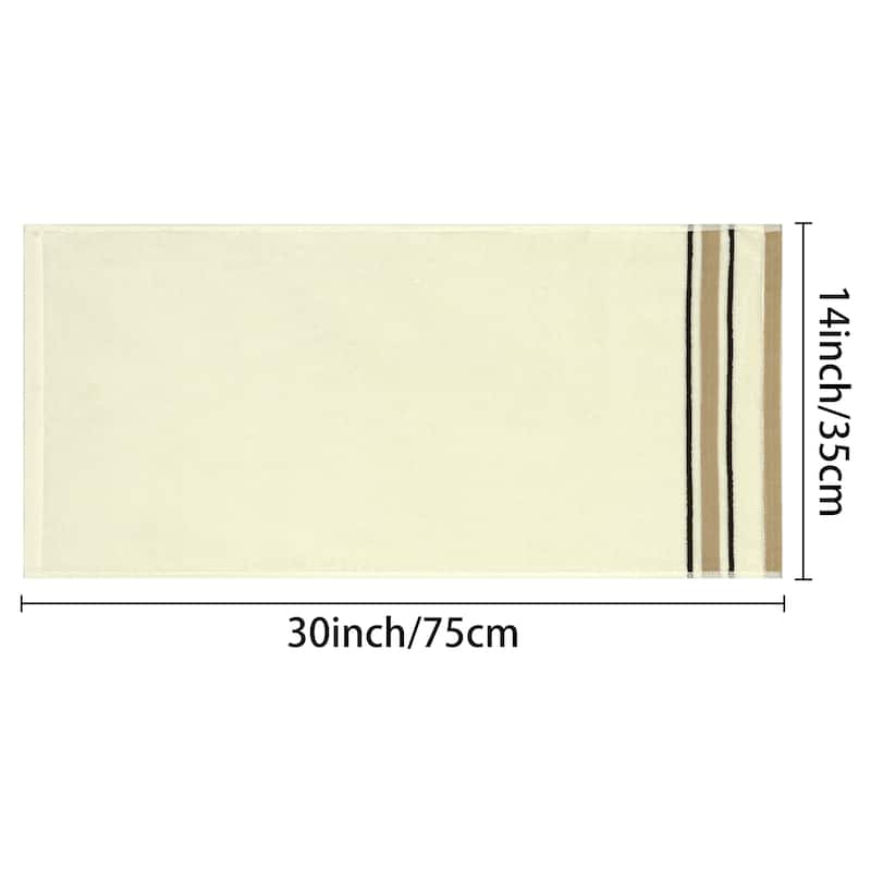 100% Cotton Hand Towels 14" x 30", Lightweight, Soft, Absorbent Washcloths Set for Home Bathroom Hotel - 14" x 30"