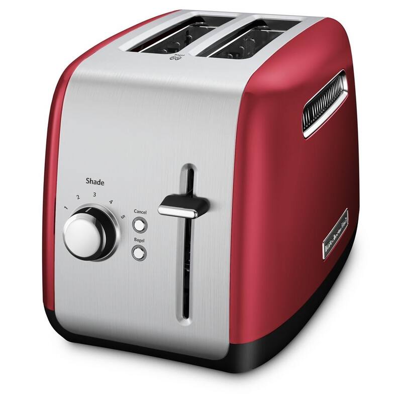 KitchenAid Refurbished 2-Slice Toaster with manual lift lever, RKMT2115