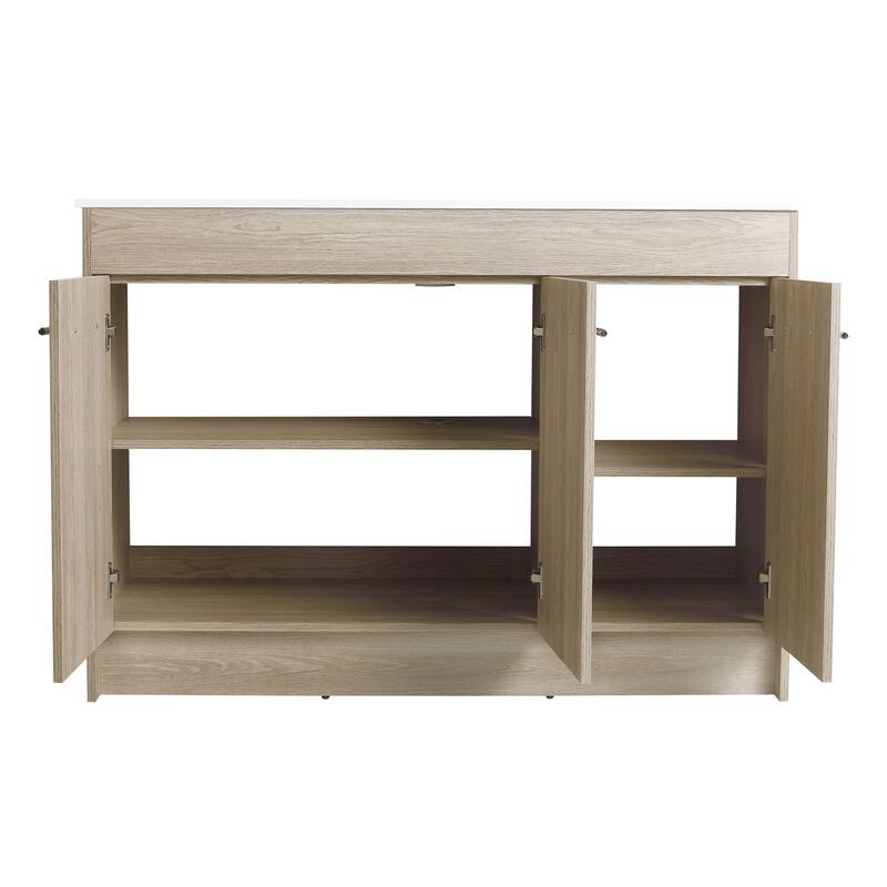 Bathroom Vanity With Sink In 30 Inch, Freestanding Bathroom Vanity With Soft Close Door