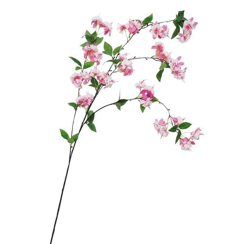 Set of 3 Artificial Hanging Fuchsia Flower Stem Spray 50in