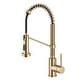 preview thumbnail 20 of 20, Kraus Bolden 1.8 GPM 18" Pull-Down Spray Kitchen Faucet with Brushed Brass