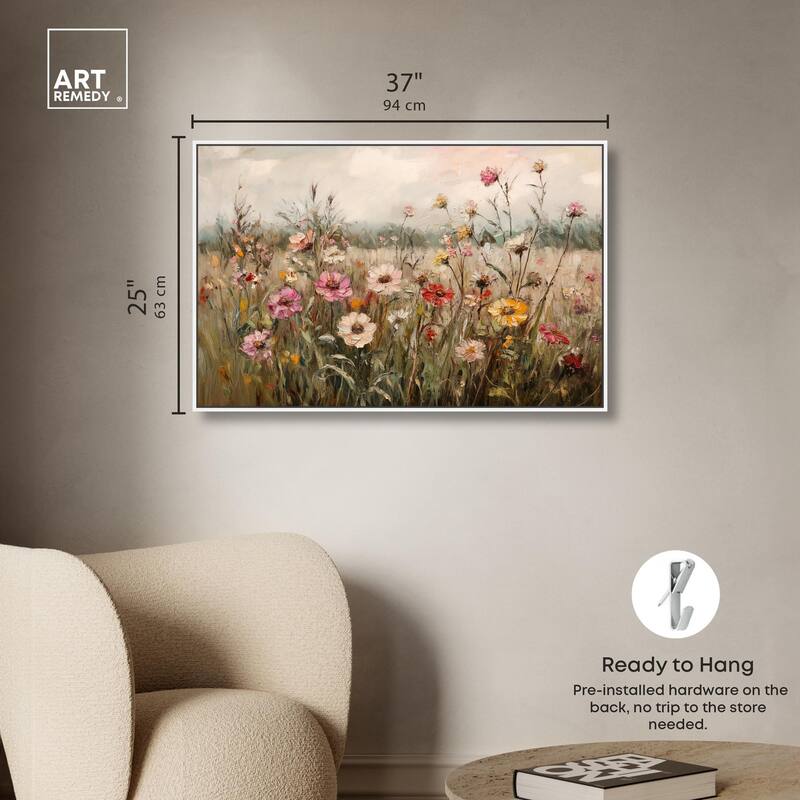Vintage Blooms I Canvas by Art Remedy