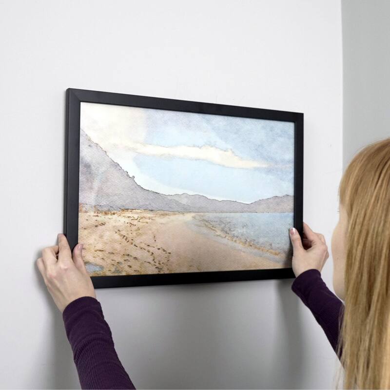 6x21 Frame Black Solid Wood Picture Frame | 0.75 Inch Moulding Width |