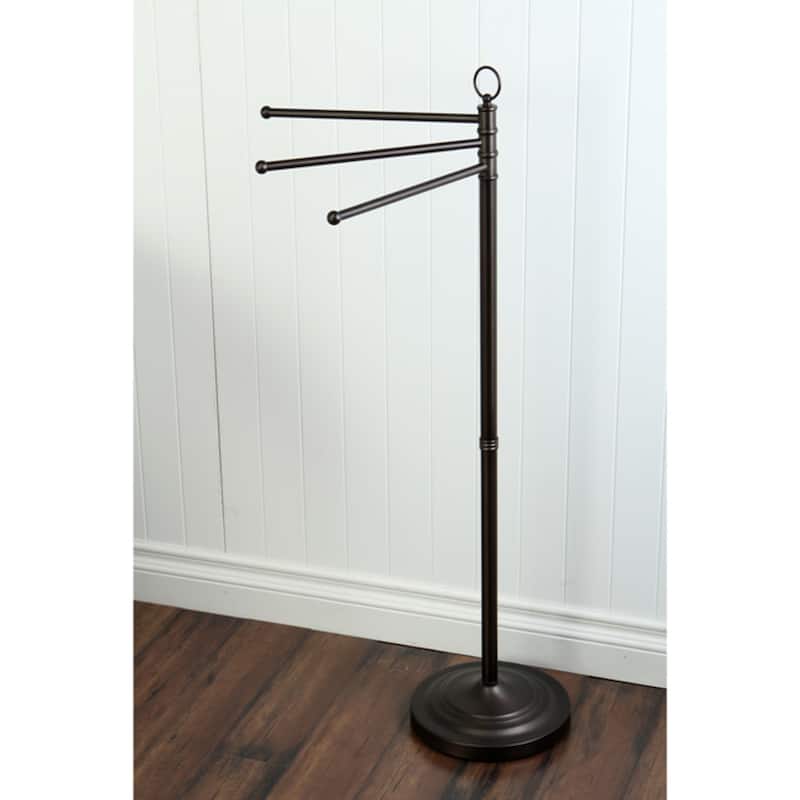 Vintage Pedestal Towel Bar in Oil Rubbed Bronze