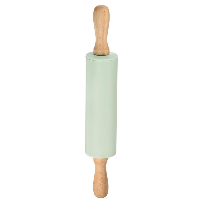 Silicone Rolling Pins for Baking 31cm x 4.2cm Light Green - Light Green