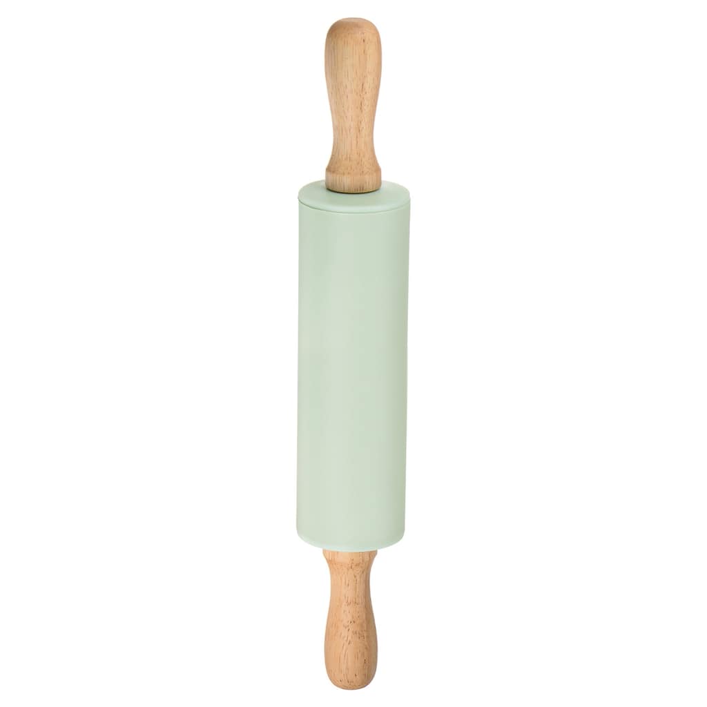 Silicone Rolling Pins for Baking 31cm x 4.2cm Light Green - Light Green