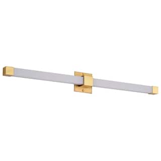 Brightwyn 35 Inch LED Vanity Brushed Brass Finish - Brushed Brass