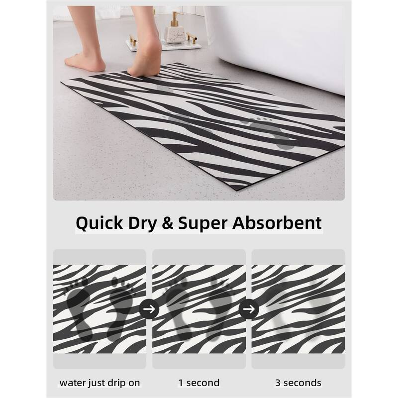 Bath Mat Rug-Thin Quick Dry