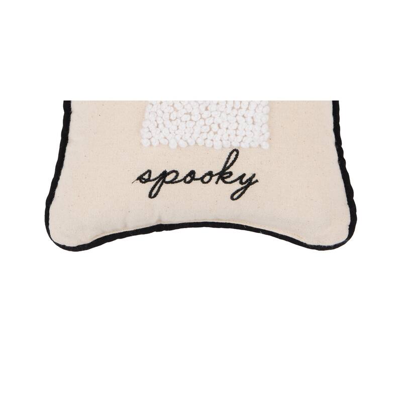 Spooky French Knot Throw Pillow