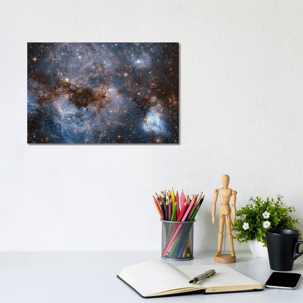 iCanvas "Maelstrom Of Glowing Gas And Dark Dust, Papillon Nebula, N159" by NASA Canvas Print