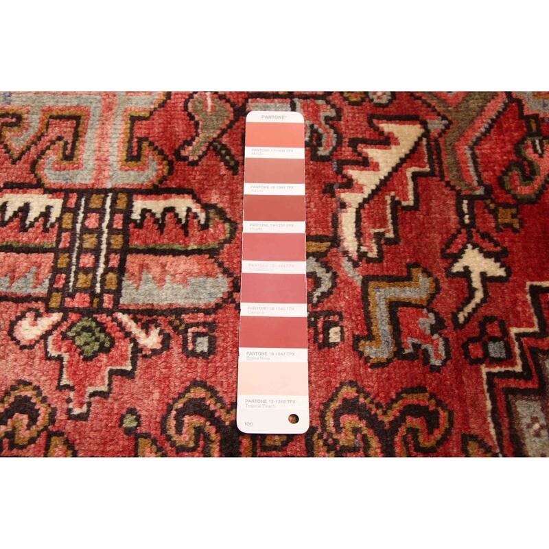 ECARPETGALLERY Hand-knotted Sarabi Red Wool Rug - 7'10 x 10'10