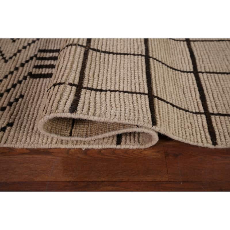 Tribal Moroccan Oriental Area Rug Handmade Wool Carpet - 7'8"x 10'2"