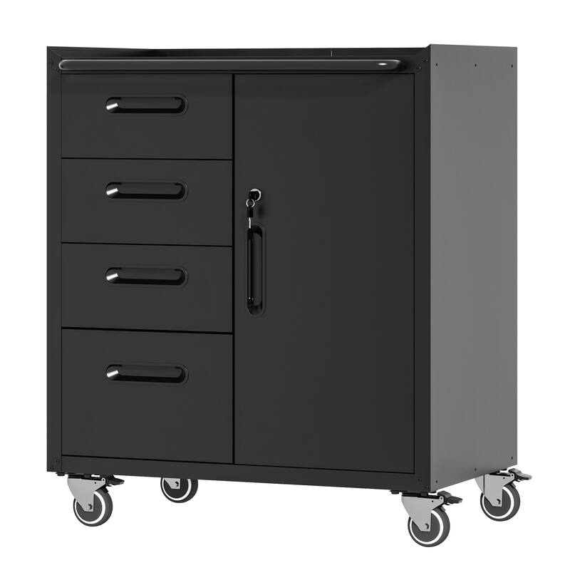 Sturdy Steel Rolling Cabinet