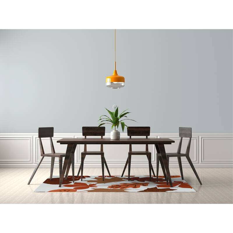 Fall Leaves Fall Design Chenille Area Rug