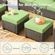preview thumbnail 23 of 28, HOOOWOOO 7-piece Outdoor Wicker Rattan Patio Conversation Set with Fire Pit