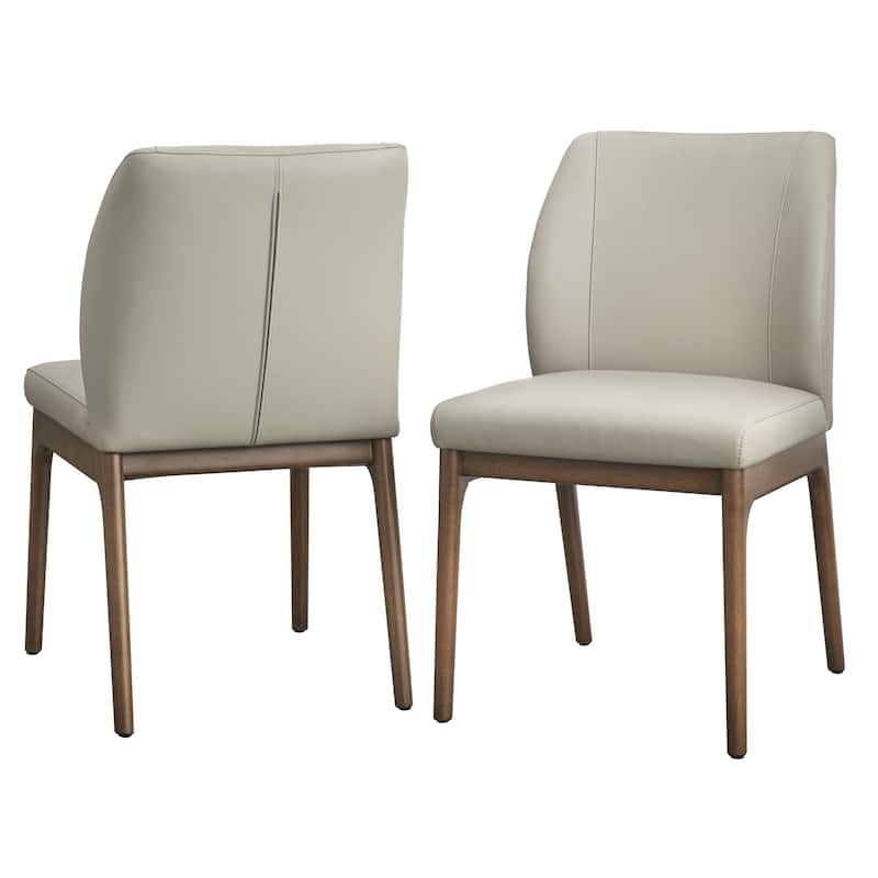 Lifestorey Lisbon Leather Dining Chair (Set of 2)