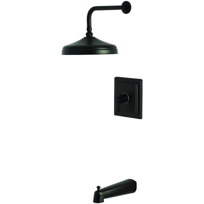 Kingston Brass KB614.NDL Tub and Shower Trim Package with 1.8 GPM - Matte Black