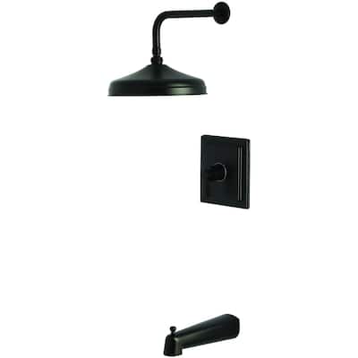 Kingston Brass KB614.NDL Tub and Shower Trim Package with 1.8 GPM