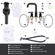 preview thumbnail 20 of 23, WOWOW 8-inch Dual Handle Widespread Bathroom Faucet