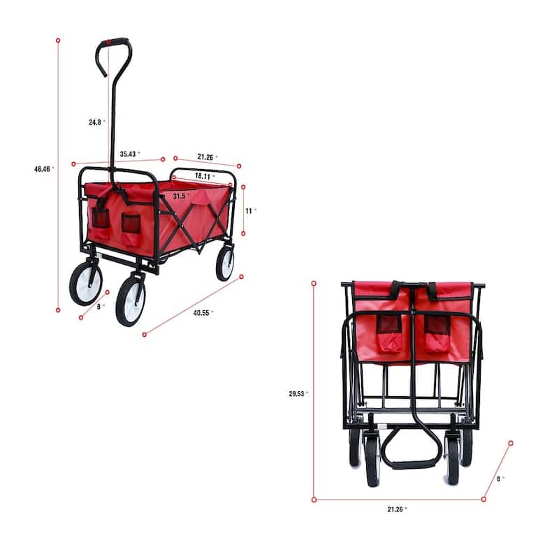 Folding Wagon Garden Shopping Beach Cart