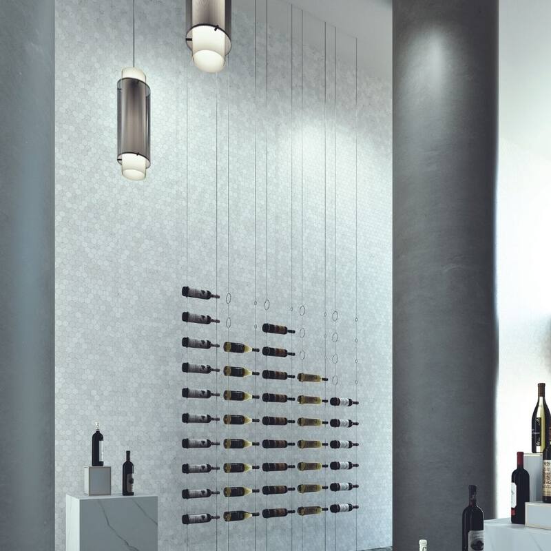 The Tile Life Eterna Hex 2x2 White Glass Mosaic Floor, Backsplash & Wall Tile