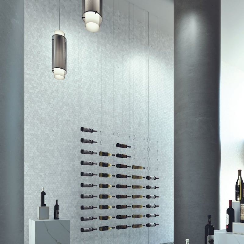 Eterna Hex 2x2 Glass Hexagon Mosaic Tile - Floor, Wall, Backsplash