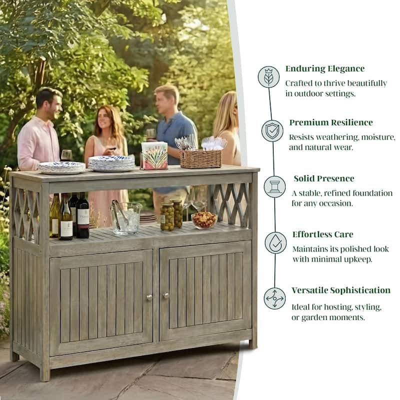 DTY Outdoor Living Longs Peak Eucalyptus Sideboard