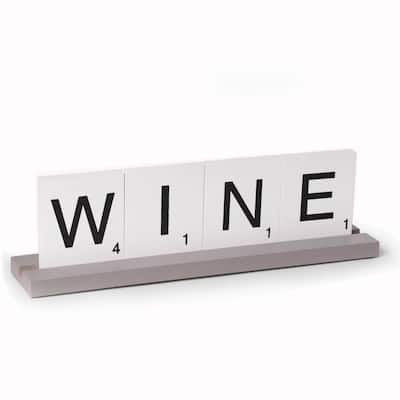 WINE Scrabble Design Sign