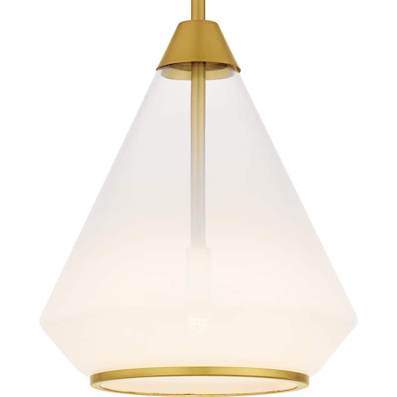 Haze 1-Light Brushed Gold Mini Pendant
