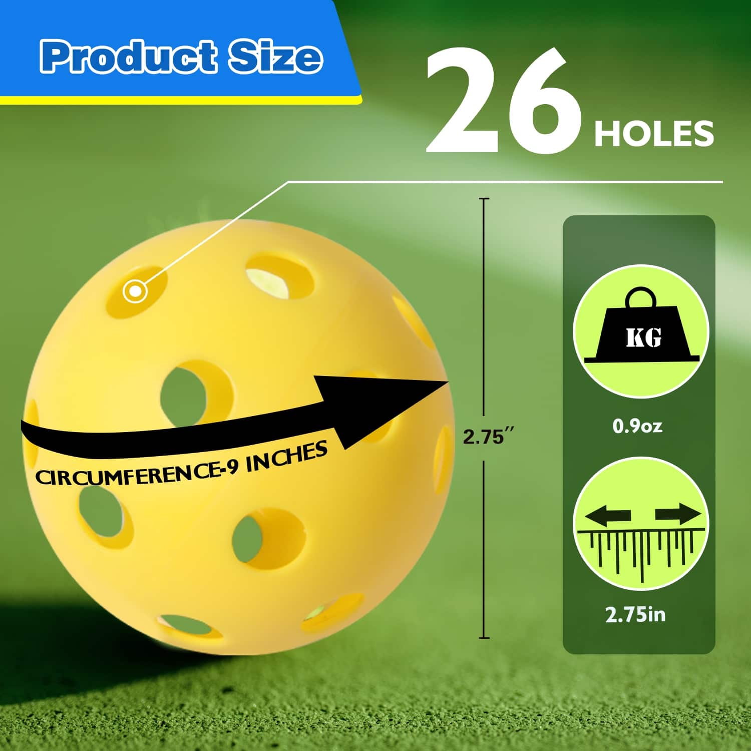GSE™ 12 Pack Plastic Hollow Practice Baseballs Training Softballs