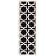 preview thumbnail 184 of 183, SAFAVIEH Handmade Cambridge Trudie Geometric Wool Rug 2'6" x 6' Runner - Black/Ivory - Runner