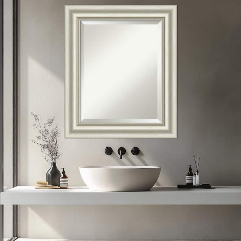 Sophia Beveled Framed Bathroom Vanity Wall Mirror
