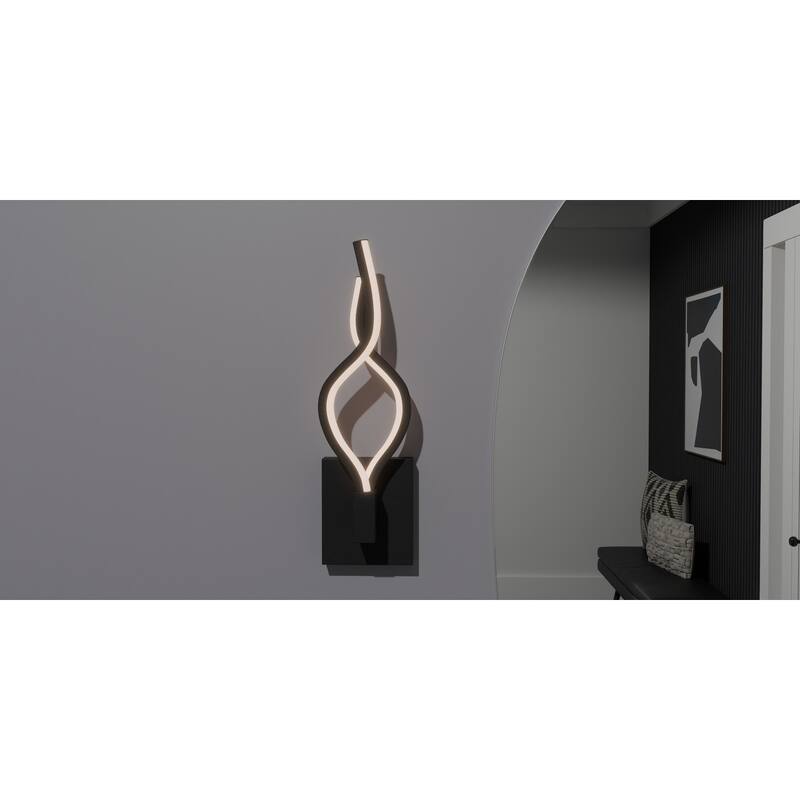 Isadora Integrated LED Matte Black Wall Sconce