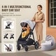 preview thumbnail 8 of 35, Oxford Aluminum Stroller with Bassinet and Adjustable Canopy - 35.4” L x 25.8” W x 43.9” H