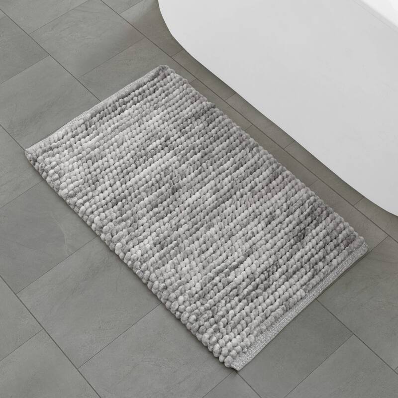 French Connection Space Dye Chunky Chenille Bath Rugs