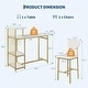 preview thumbnail 7 of 6, Compact 3-Piece Dining Set for 2, Bar Table with Wine Rack & Storage for Small Kitchens