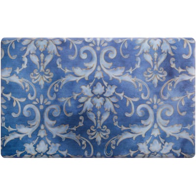 SoHome Cozy Living Watercolor Damask Anti-Fatigue Kitchen Mat