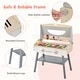 preview thumbnail 8 of 8, Costway Kids Barbecue Grill Playset, Wooden Kitchen Playset with Clip - See Details