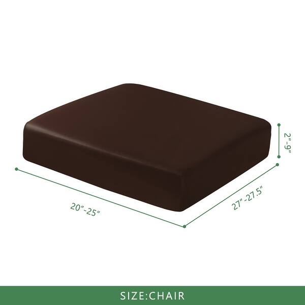 Subrtex 1 Piece Pu Leather Chair Loveseat Sofa Xl Sofa Cushion Covers Overstock 32579966