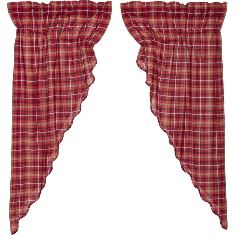 Braxton Scalloped Prairie Short Panel Set of 2 63x36x18 - Prairie Panel 63x36