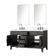 preview thumbnail 22 of 38, Lexora Laurel Bath Vanity, Carrara Marble Top, Faucet Set, and Mirror