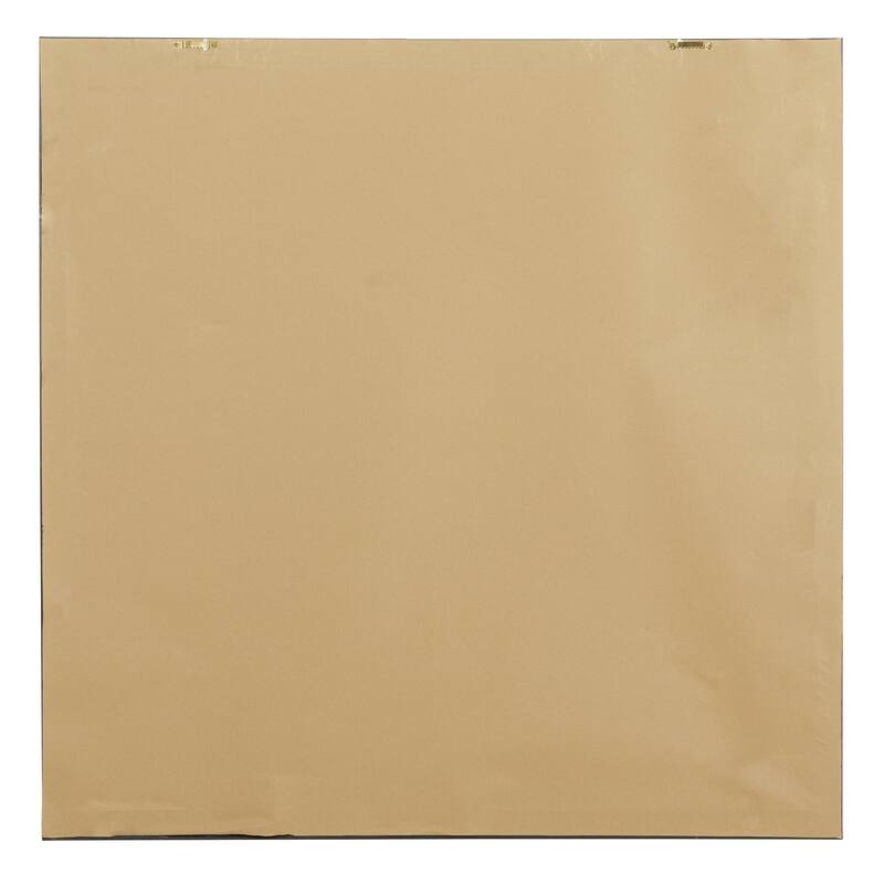 Brown Canvas Elephant Living Room Framed Wall Art with Gold Frame