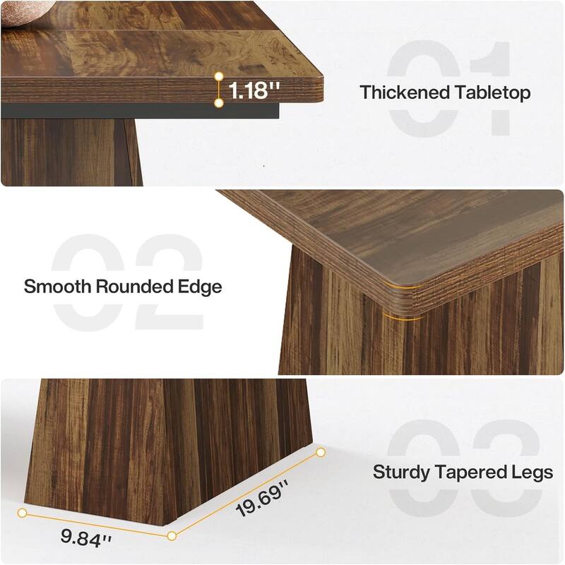 70" Executive Desk, Large Modern Office with Metal Frame for , Rustic Brown & Black