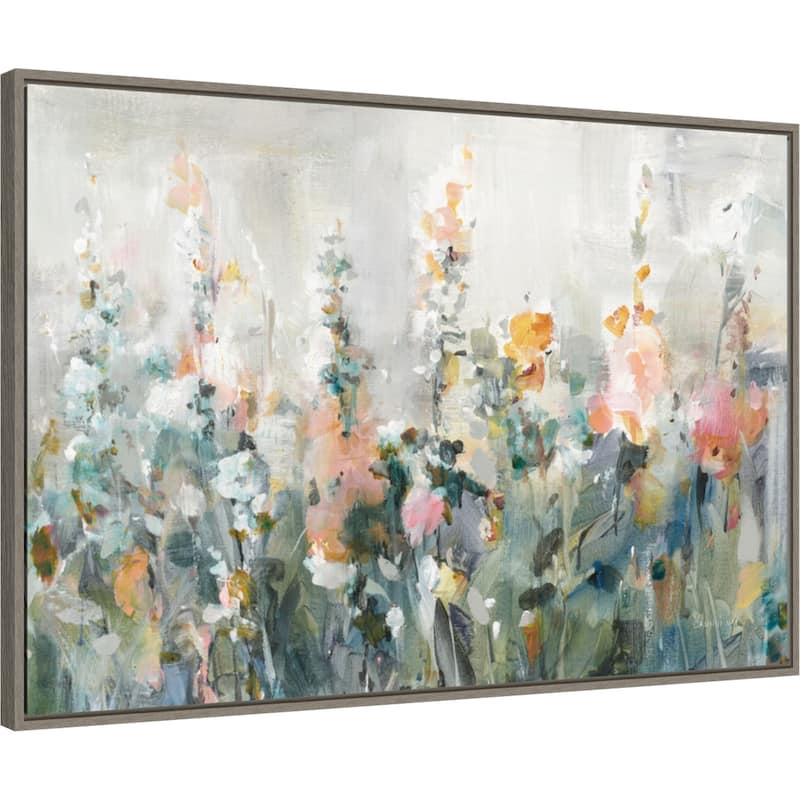 Rustic Garden by Danhui Nai Framed Canvas Wall Art Print - Sylvie Greywash