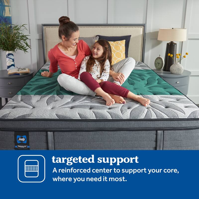 Sealy Virginia Street 14-inch Plush Euro Pillow Top Mattress Set